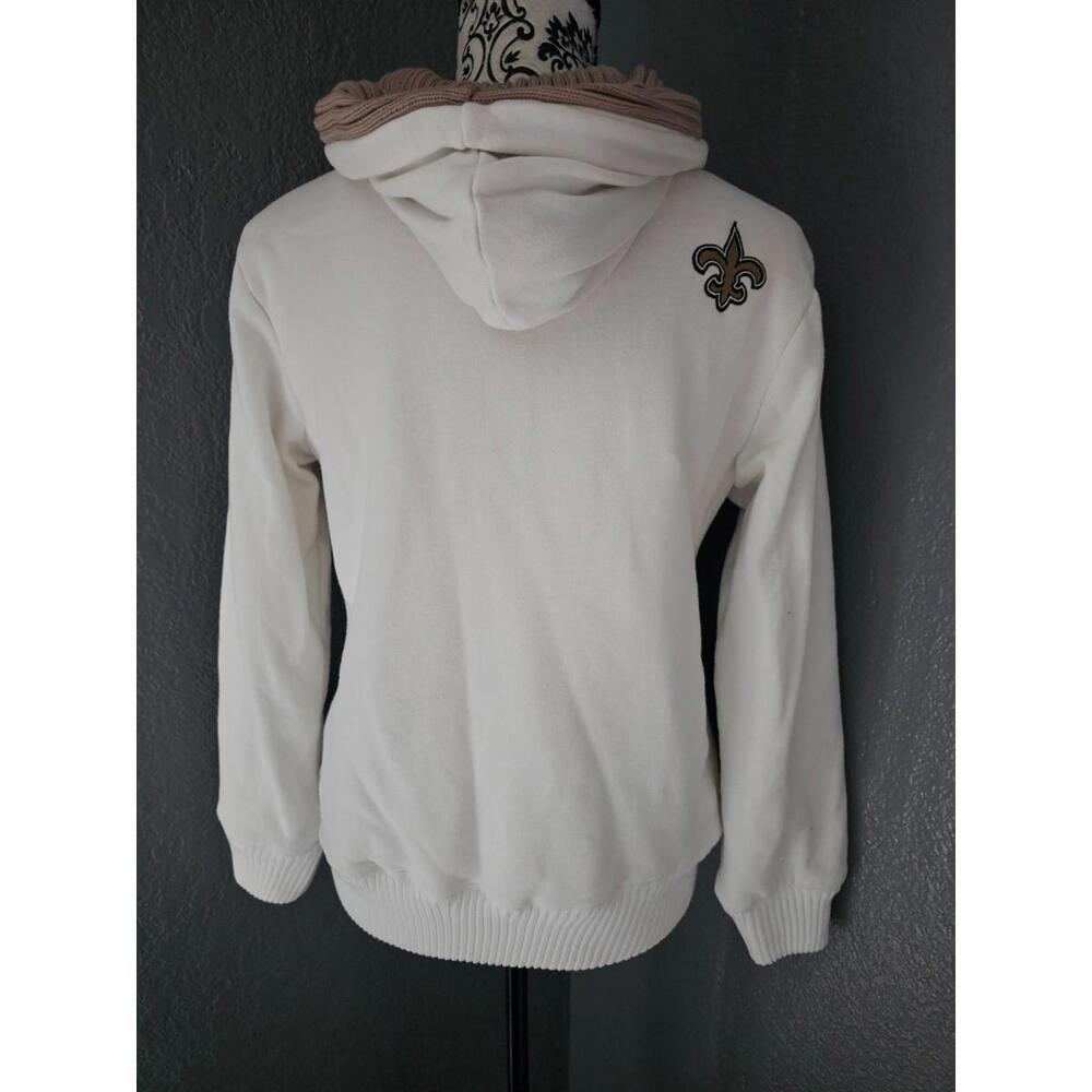 Women's New Orleans Saints Hooded Jacket Zip Up Heavy-Duty Size Small Football - Picture 12 of 14